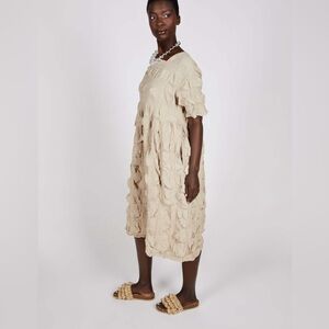 Intentionally blank Onica Midi Dress in Taupe